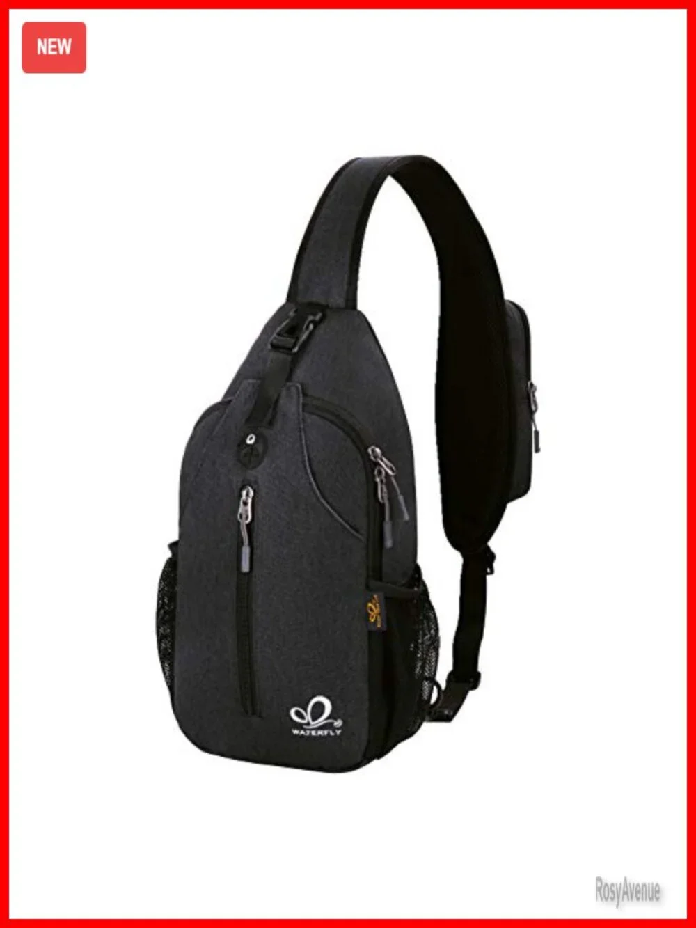 Crossbody Sling Backpack Hiking Travel Chest Bag with Adjustable Strap Water